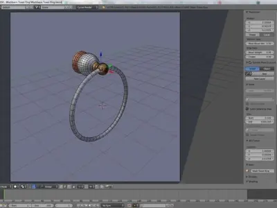 Washbasin Towel Ring 3D model