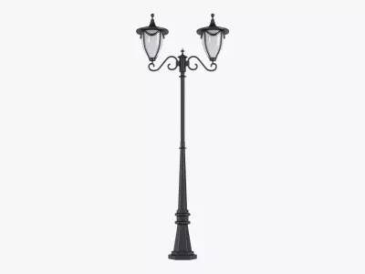 Vintage Streetlight v 2 3D model