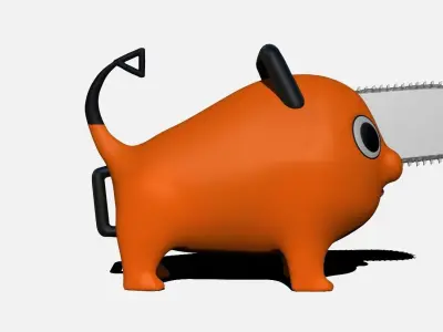Pochita 3D Print Fan Art - Chainsawman 3D print model