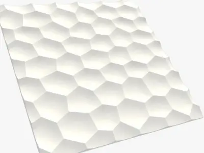 honeycomb hexagonal pattern 3D model