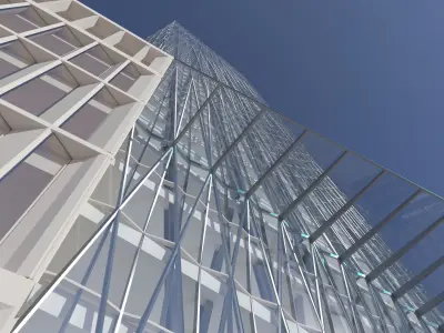 100 Leadenhall Street Tower - Diamond Tower 3D model