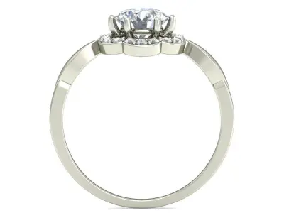 Women Ring  Render 3dm STL OBJ FBX Details 3D print model 72