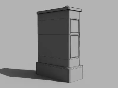 Parisian Urban Street Props Pack Low-poly 3D model