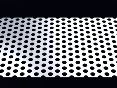 Perforated panel with 32 percent opening 25O99 3D model