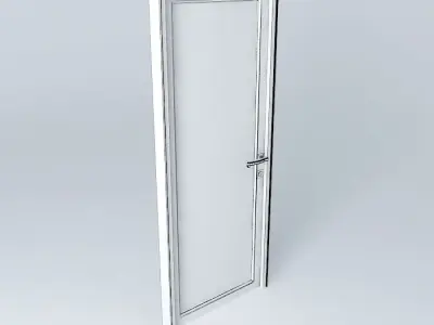 Aluminium door 3D model