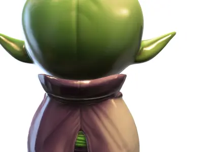 Chibi Alien Trick or Treat  Halloween Sci-Fi 3D model