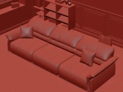 modern sofa chair  3D model