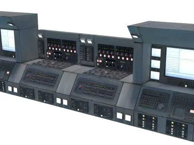 Computer Retro Super Machine PBR Electronics Sci Fi Prop Machine Low-poly 3D model