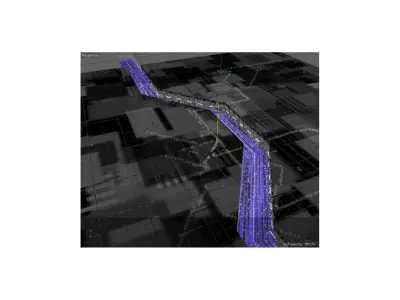 Cyber technology circuit board 3D model