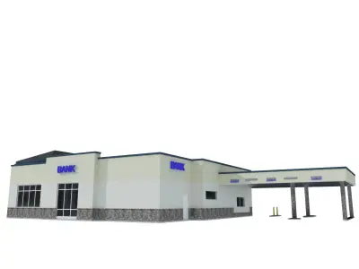 Bank Building 3D model