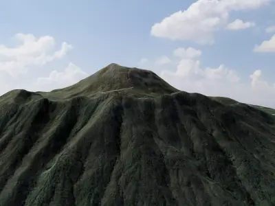 3D model of the Italian volcano Vesuvio 3D model