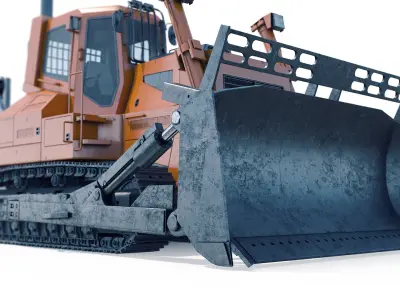 Generic Bulldozer 3D model