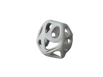 SciFi Cube Object No 18369 Low Poly Shape Texture