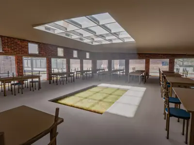 Canteen and Kitchen Building - Revit Model 3D model
