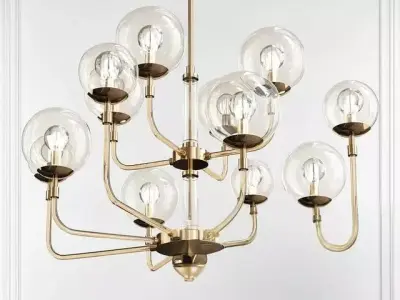 Multiforme B and L Chandelier 3D Model 3D model