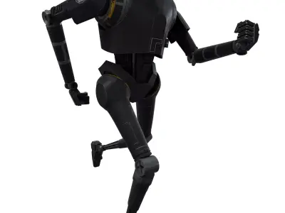 K2SO from Rogue one Low-poly 3D model