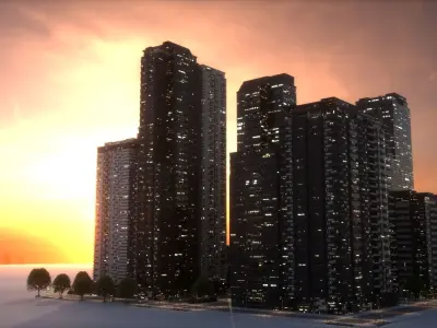 City Block Type B10 3D model