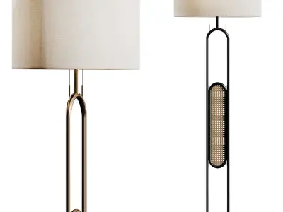 Adesso Levy Floor Lamp 3D model