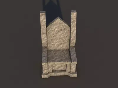 Stone Throne 3D model