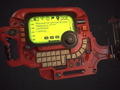 Portable Console Low-poly 3D model