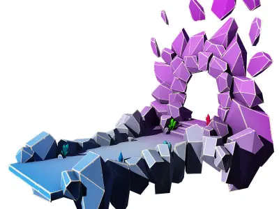 Fantasy Magic Level 3d model pack Low-poly 3D model