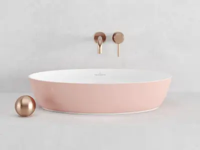 sink ARTIS Villeroy Boch 61x41x13cm 3D model