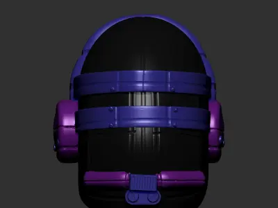 helmet scifi high poly sculpt ver4 3d printable 3D model 3D model