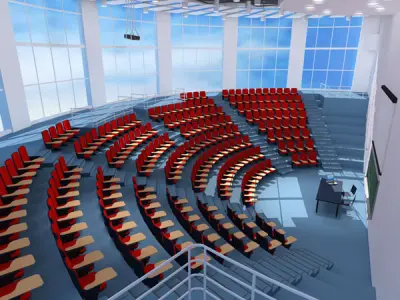 Lecture hall modern 3D model