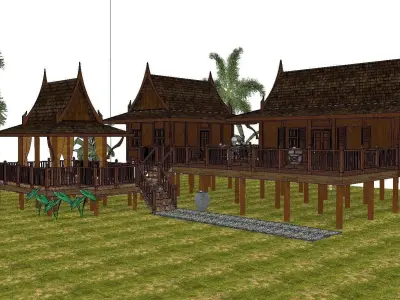 Creative Design-Holiday Cabin-0128 3D model