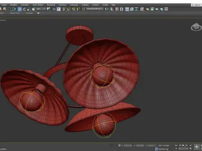 Platone Pendant Low-poly 3D model