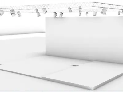 Teather Spotlights and for stand 3D print model