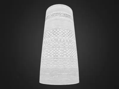 Itchan Kala - Kalta Minor Minaret Khiva  Low-poly 3D model