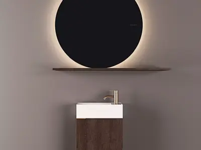 Inbani Facett with Round Mirror 3D model