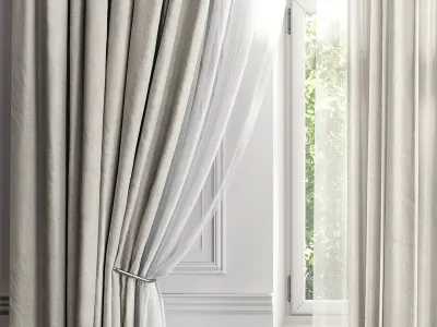 Curtain Set 496C 3D model