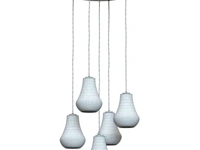 Crate and Barrel - Arren Round Teardrop Pendant 3D model
