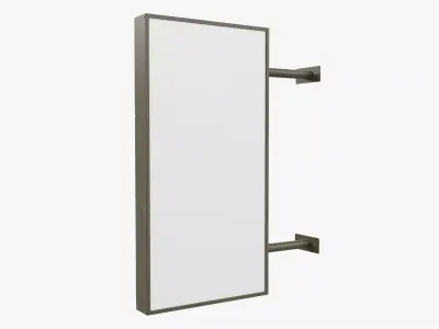 Store street sign mockup 04 3D model