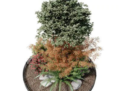 Alpine hill-Outdoor Plant Collection 3D model