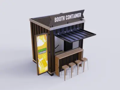 Booth Container 3D model