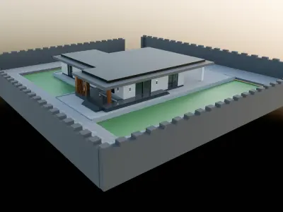 Modern elite house 3D model