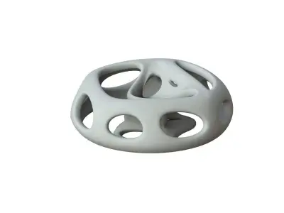 SciFi Cube Object No 65313 Low Poly Shape Low-poly 3D model