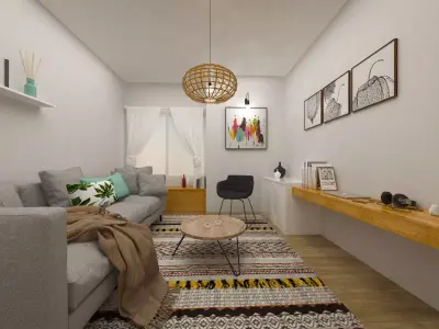 living room 3D model