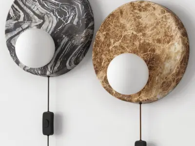 Sintra - marble wall light 3D model