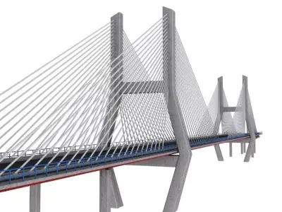 Nanpu Bridge 3D model