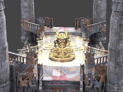 Gothic hall Fantasy 3 3D model
