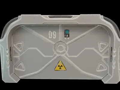 SCI-FI Gate Low-poly 3D model