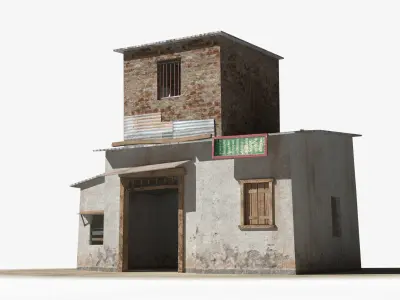 Slum x5 Low-poly 3D model purchase
