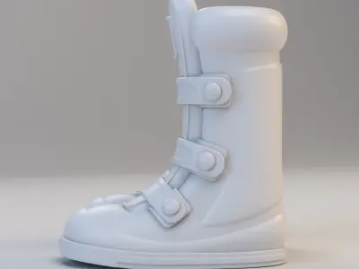 Cartoon Cyber Boots 3D model