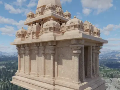 Mamallapuram Temple-3 3D model