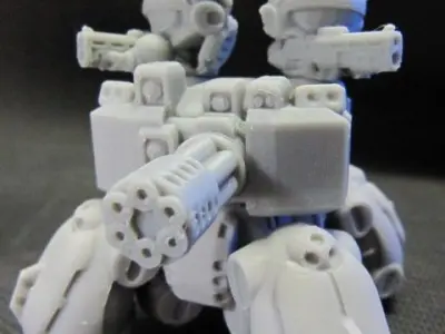 CHIBI-TECH SD - CORPORATION MK II RIFLE HATCH GUNNER 3D print model