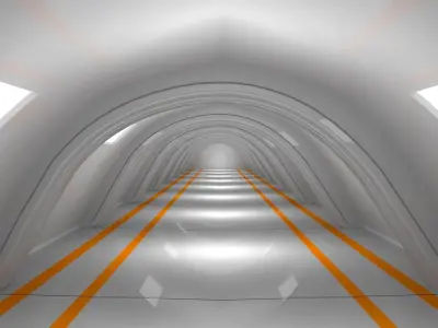Sci Fi interior Low-poly 3D model get